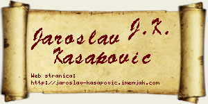 Jaroslav Kasapović vizit kartica